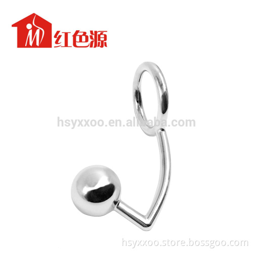 New Steel Solid Ball Cock Lock Anal Butt Plug Sex Toys For Man